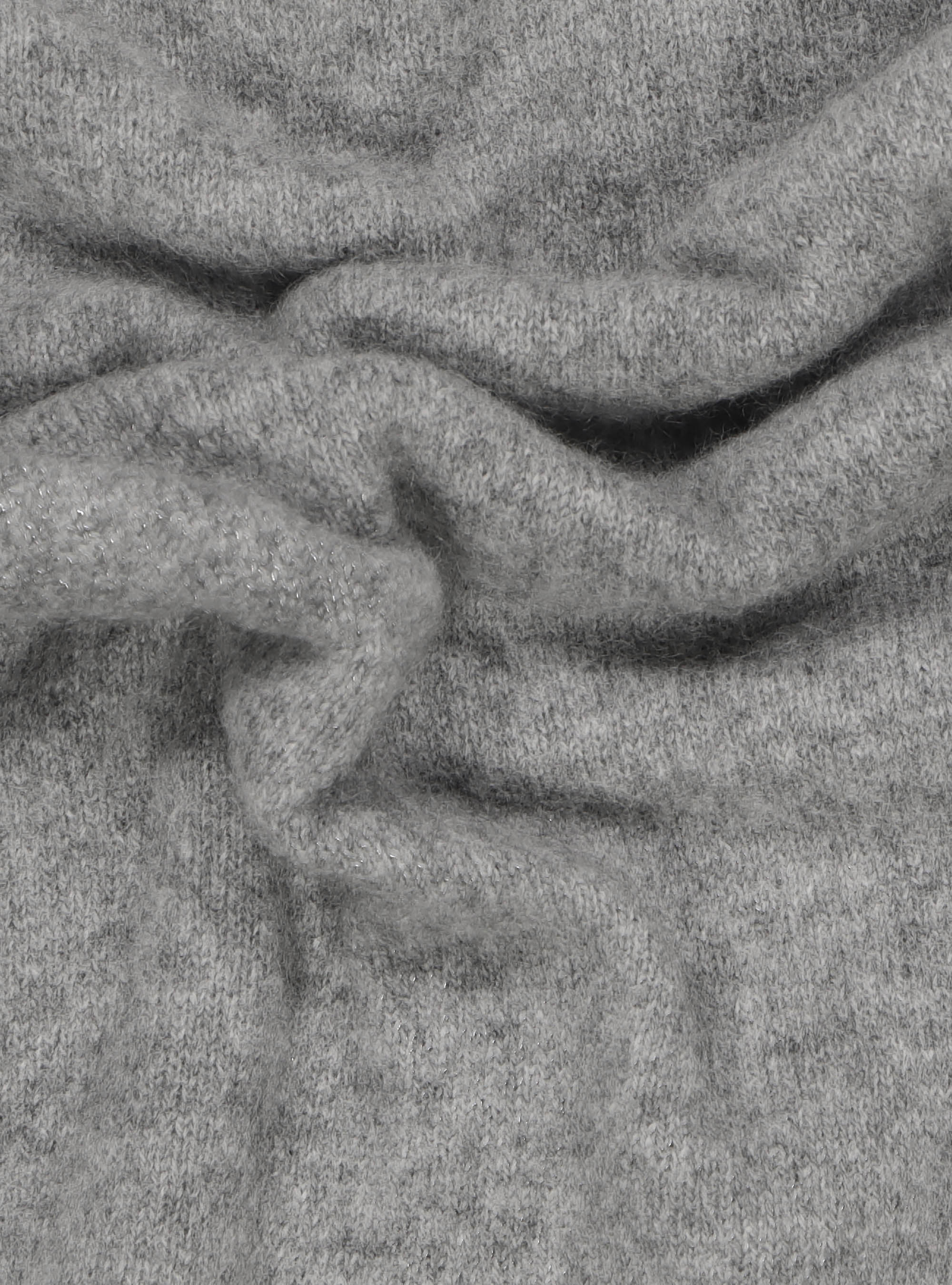 Maglia girocollo 100% cashmere, GRIGIO CHIARO MELANGE